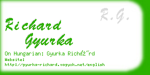 richard gyurka business card